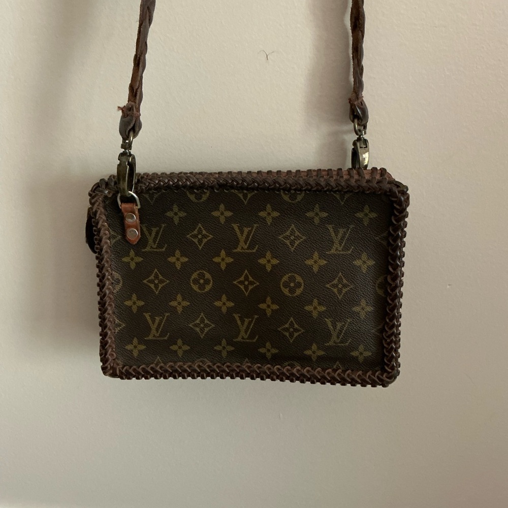 SOLD Louis Vuitton Brown and Tan Monogram Shoulder Bag